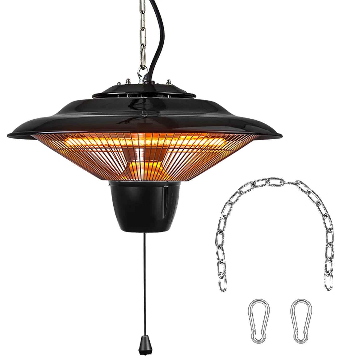 Complete patio heater package contents