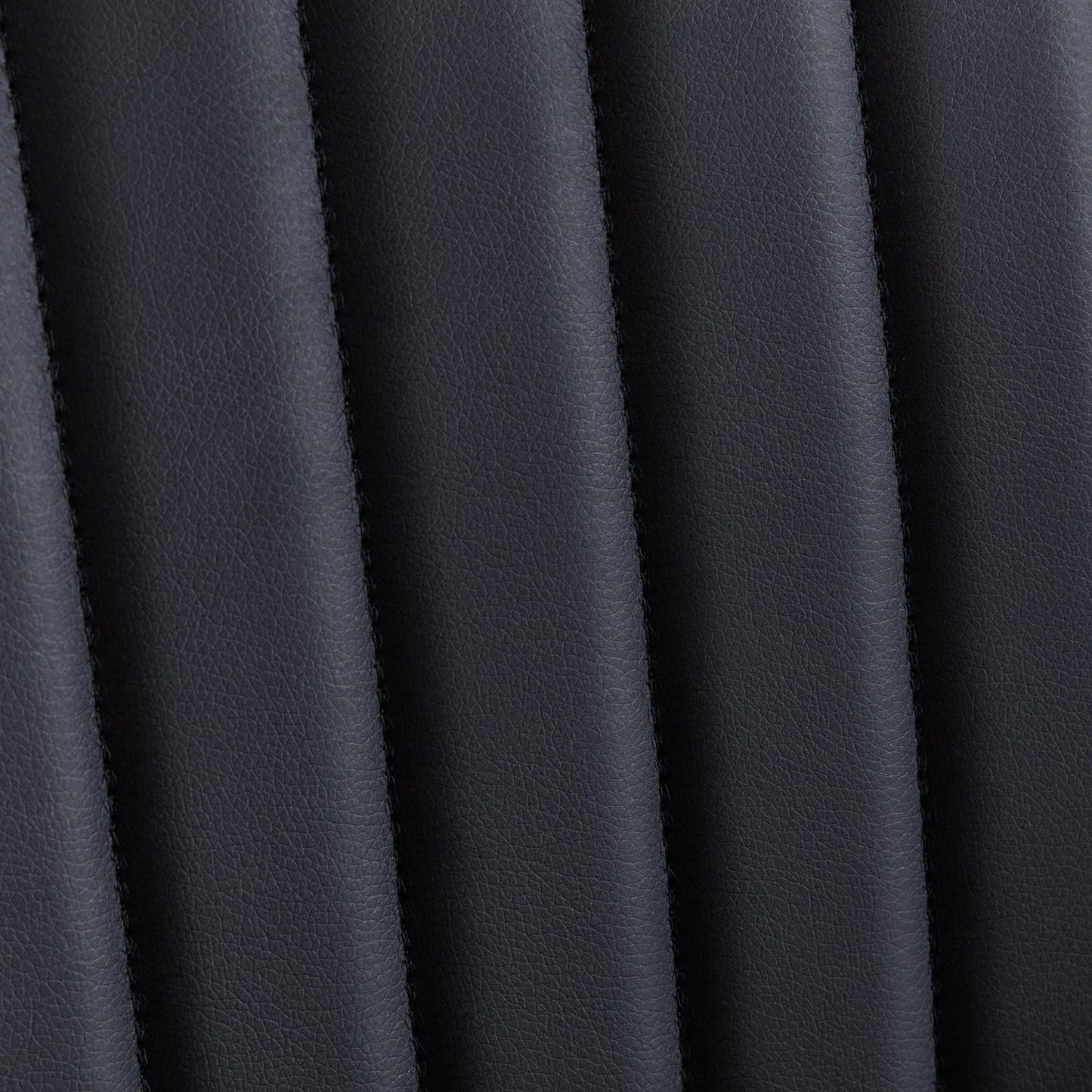 Mid-Century Modern Dining Chairs Set of 2 - Faux Leather Upholstered with Walnut Bentwood Back