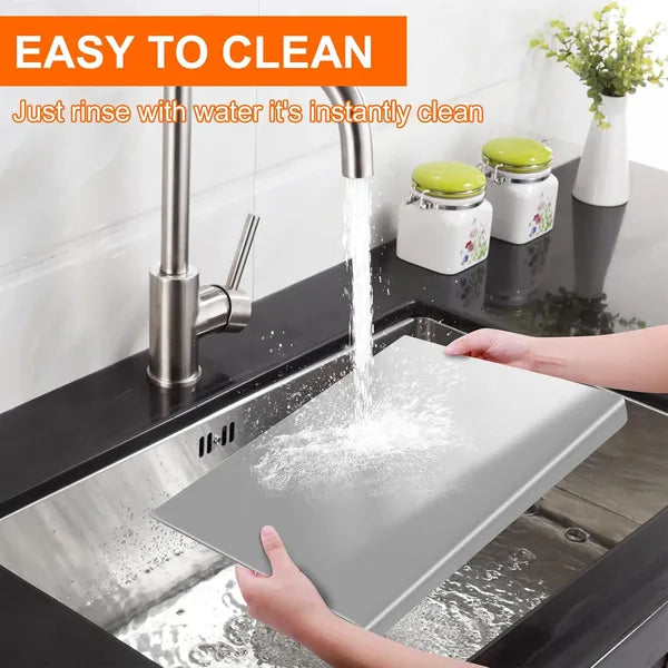 Stainless Steel Cutting Board with Lid - Large 304 Kitchen Chopping Board