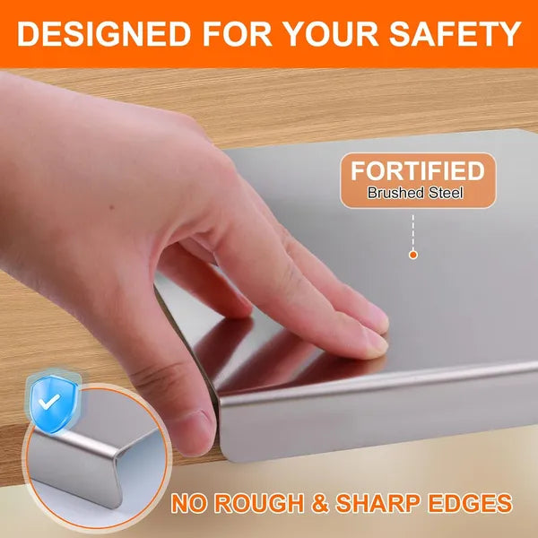 Stainless Steel Cutting Board with Lid - Large 304 Kitchen Chopping Board